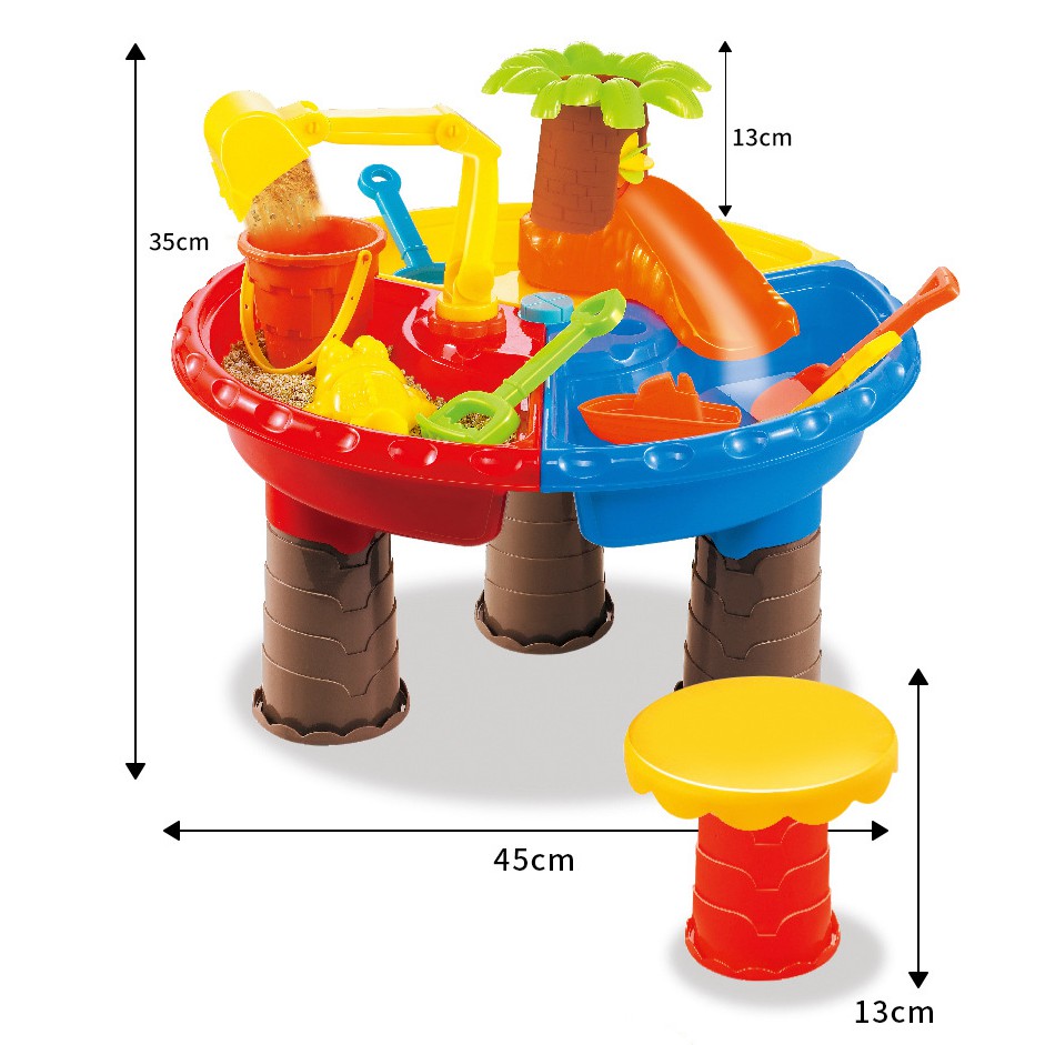 ET 814 Kids Round Table Beach Toys As Picture